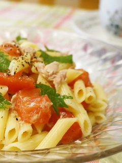 塩レモン入り☆トマトとツナの冷製パスタ-レシピのメイン写真