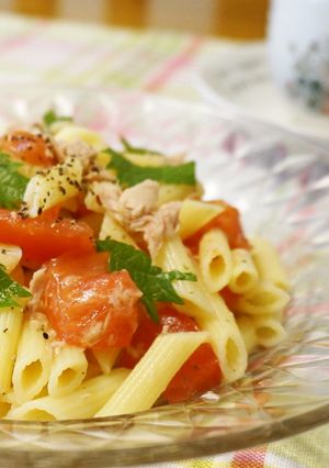 塩レモン入り☆トマトとツナの冷製パスタ-レシピのメイン写真