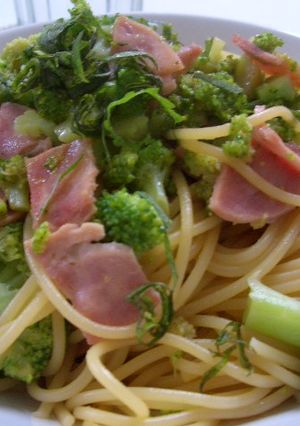 ブロッコリーとベーコン(ハム)の和パスタ-レシピのメイン写真