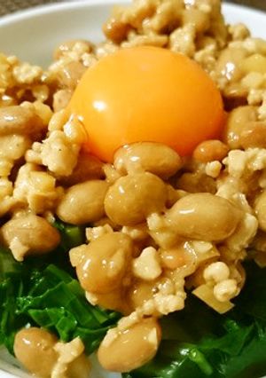宮城旬野菜つるむらさきと納豆のスタミナ丼-レシピのメイン写真