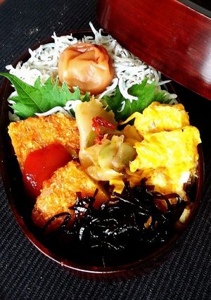 一石三鳥♪お弁当の間仕切りは大葉で♪-レシピのメイン写真
