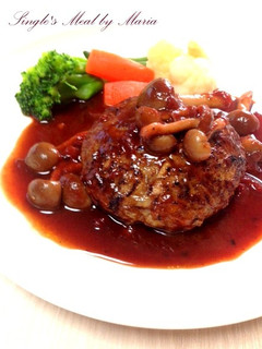 ハンバーグ★赤ワインソース-レシピのメイン写真