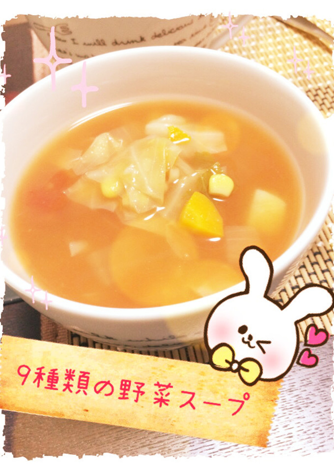 簡単！9種類の野菜スープ☆-レシピのメイン写真
