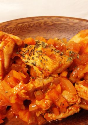 鶏肉のトマト野菜煮込み。-レシピのメイン写真