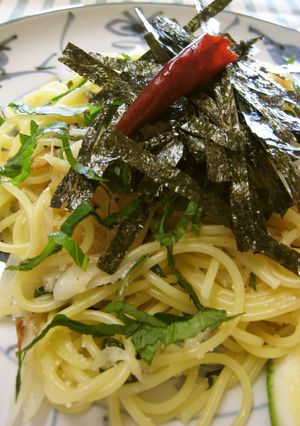 辛子明太子と大葉の和風パスタ-レシピのメイン写真