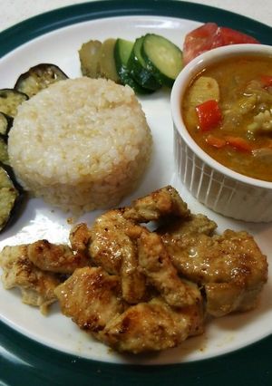 減塩☆タンドリーチキンのせタイカレー-レシピのメイン写真
