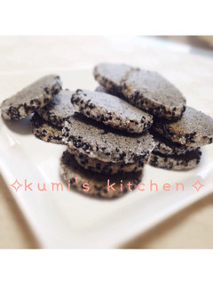 濃厚バター♡♡サクサク黒ごまサブレ♬**-レシピのメイン写真