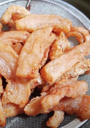 肉かす＆ラード＊チッチョリ風カリカリ背脂-レシピのメイン写真
