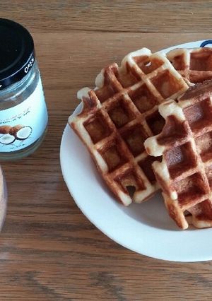 ココナッツ風味のサクサクワッフル-レシピのメイン写真