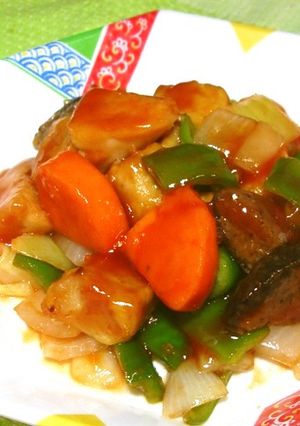業務用介護食 酢豚-レシピのメイン写真