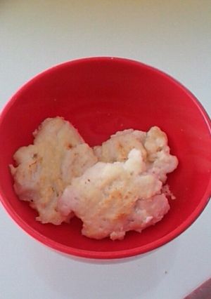離乳食後期～むね肉豆腐バーグ-レシピのメイン写真