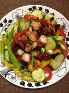 タコの甜麺醤とたっぷり野菜炒め-レシピのメイン写真