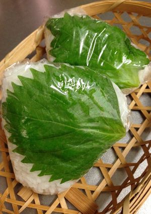 夏バテ防止！シソ梅おかかおにぎり-レシピのメイン写真