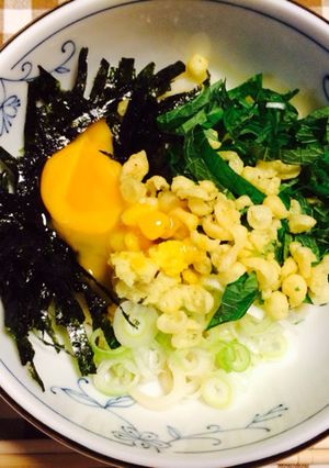 韓国のりが決め手! ぶっかけうどん-レシピのメイン写真