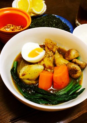 手羽元と野菜沢山のスープカレー -レシピのメイン写真