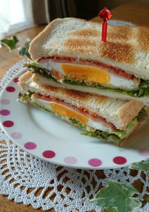 ハムエッグカツの☆トーストサンドイッチ★-レシピのメイン写真