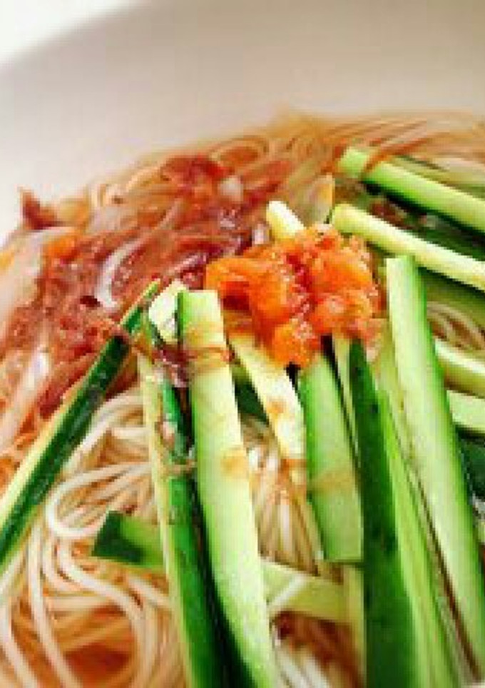 【すっぱおいしい】柚風味そうめん-レシピのメイン写真