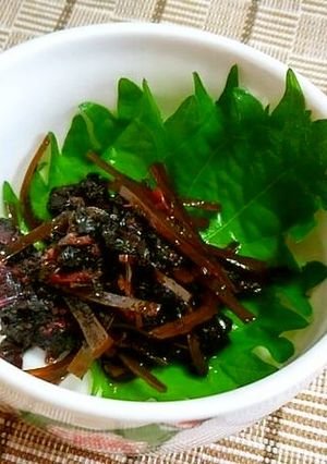 赤紫蘇と昆布の佃煮☆鰹節入り♪-レシピのメイン写真