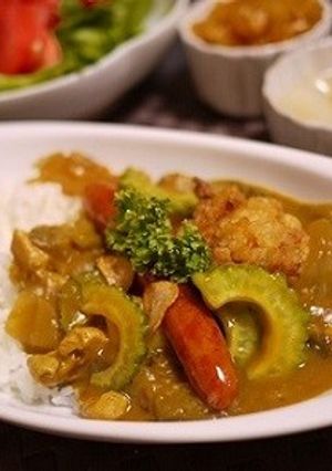 夏野菜たっぷりゴーヤーカレー-レシピのメイン写真