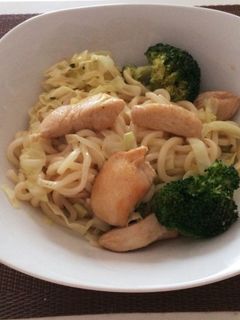 余りもの野菜炒めで!簡単塩焼きうどん-レシピのメイン写真