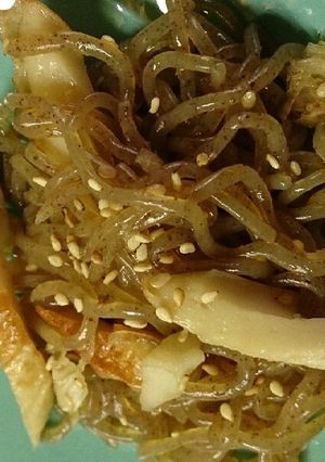 こんにゃくの柚子胡椒きんぴら-レシピのメイン写真