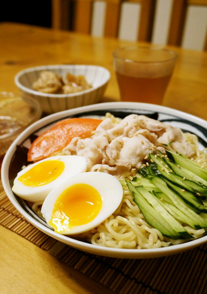 卵がとろり☆豚しゃぶの冷しつけ麺-レシピのメイン写真