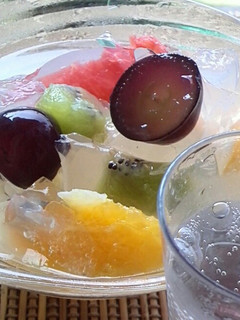 サイダーでフルーツ寒天~!!-レシピのメイン写真