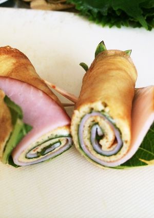 お弁当にピッタリ!☆薄焼き卵のハム巻き☆-レシピのメイン写真