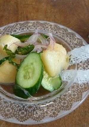 きゅうりと桃のサラダ-レシピのメイン写真