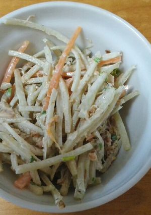 かつお節入りごぼうサラダ-レシピのメイン写真