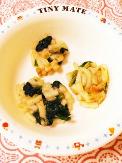 離乳食後期★うどんのもちもちお焼き-レシピのメイン写真