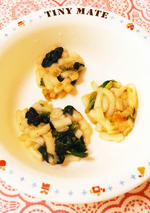 離乳食後期★うどんのもちもちお焼き-レシピのメイン写真
