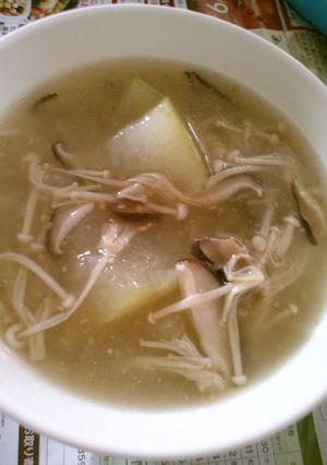 冬瓜 椎茸 えのきの とろみ中華スープ-レシピのメイン写真