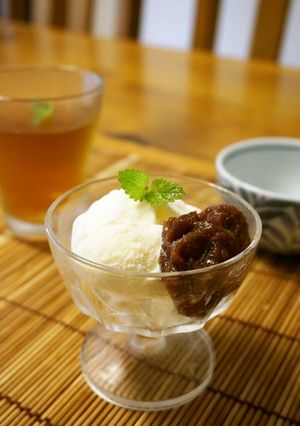 おやつに☆バニラアイス小豆-レシピのメイン写真