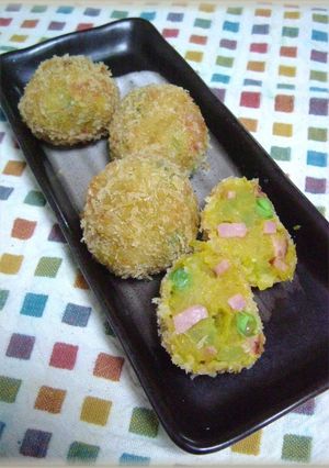 バター醤油でコロコロかぼちゃコロッケ♪-レシピのメイン写真