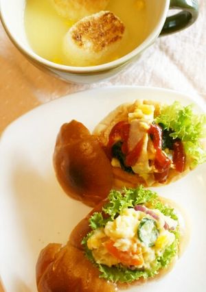 ロールパンで、簡単ポットパン朝食-レシピのメイン写真