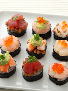 えびと納豆のおつまみ寿司-レシピのメイン写真
