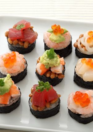 えびと納豆のおつまみ寿司-レシピのメイン写真