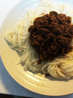 素麺!ナスと挽肉の甘辛のせ-レシピのメイン写真