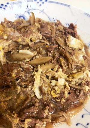 ごぼうと牛肉の柳川風-レシピのメイン写真
