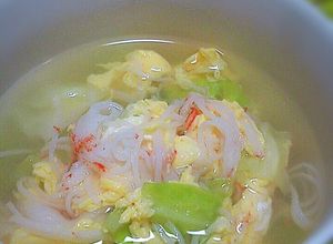 ☆白だしでふんわり卵とカニキャベスープ☆-レシピのメイン写真