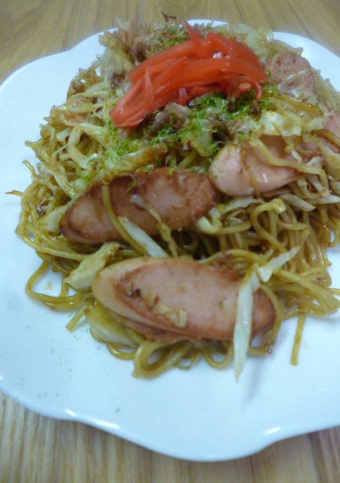 魚肉ソーセージとキャベツの焼きそば-レシピのメイン写真