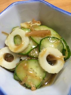きゅうりとちくわのなめ茸和え-レシピのメイン写真