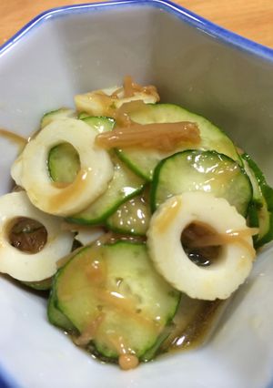 きゅうりとちくわのなめ茸和え-レシピのメイン写真