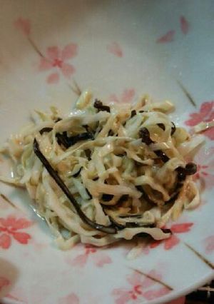 キャベツの塩昆布あえ-レシピのメイン写真