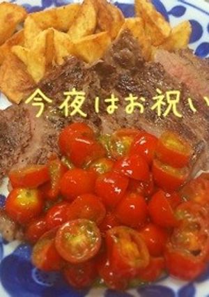 牛肉のタリアータ・トマトとバジルのソース-レシピのメイン写真