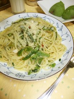 意外♡ピーマンのペペロンチーノパスタ♡-レシピのメイン写真