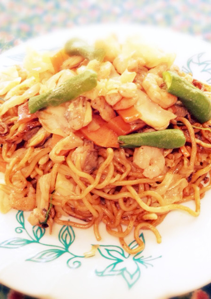 焼きそば 中華風、固焼きも簡単！-レシピのメイン写真
