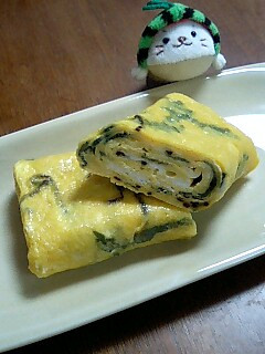 大葉にんにく醤油でたまご焼き(^◇^)-レシピのメイン写真