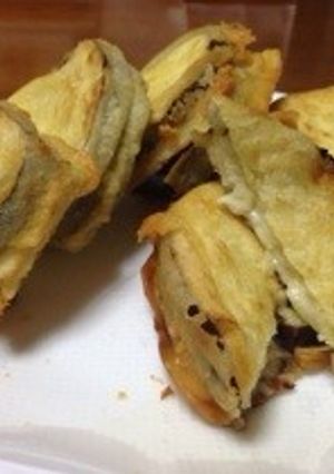 チーズinなす天ぷら♪-レシピのメイン写真